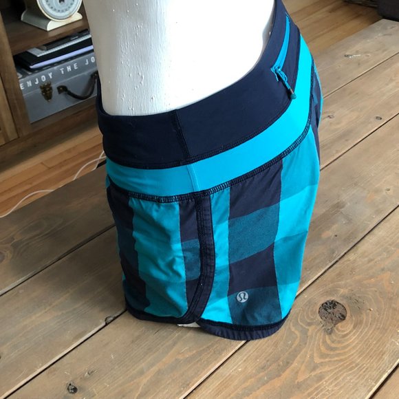 Used Lululemon Blue Shorts - Picture 5 of 7